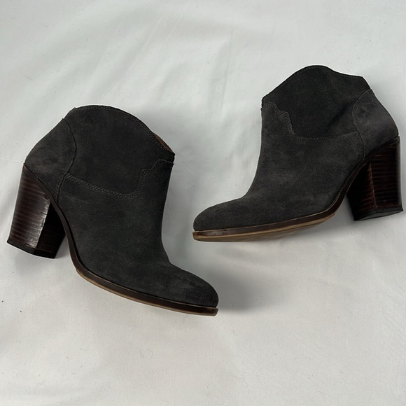 Lucky Brand Grey Suede Eller Ankle Boots - Picture 2 of 10